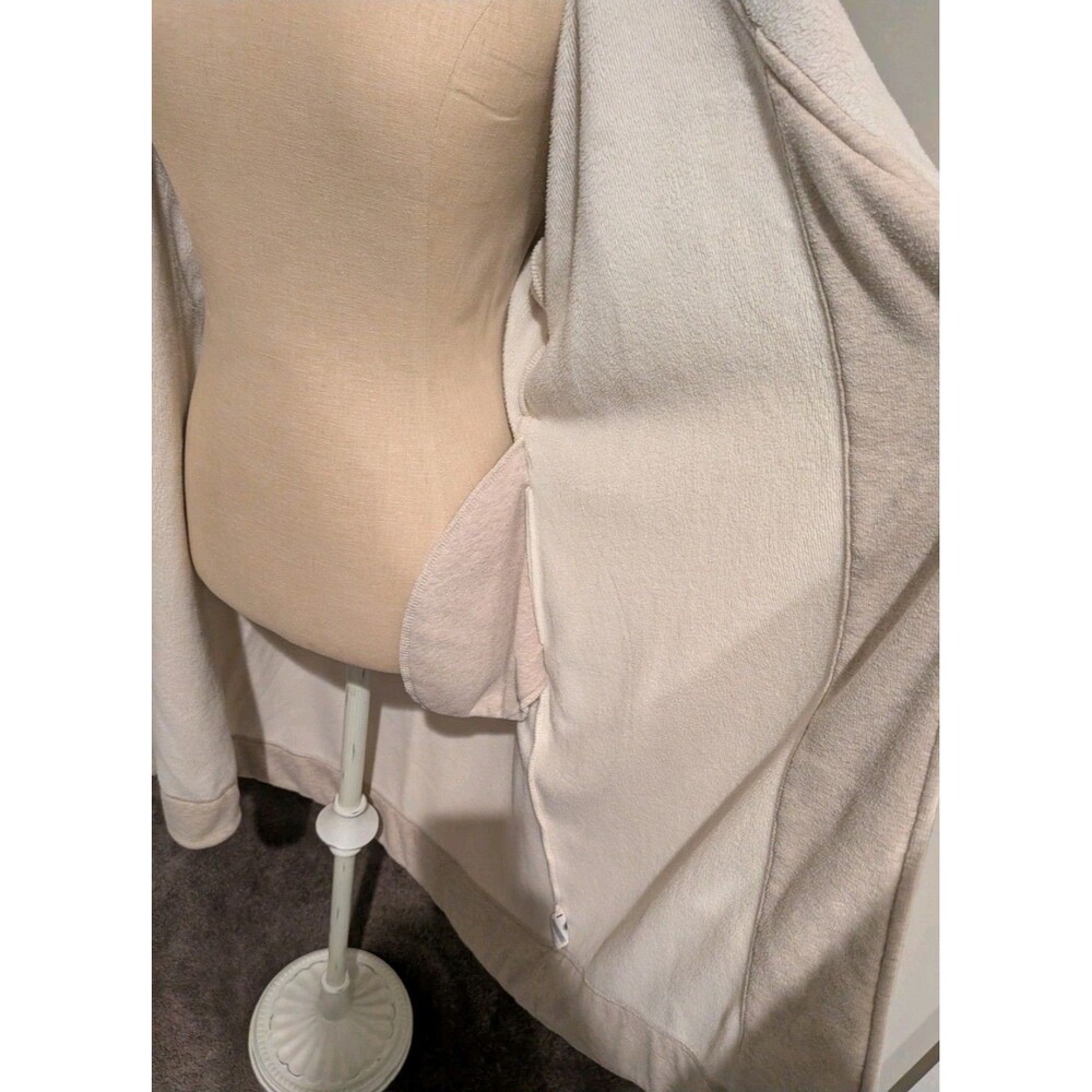 UGG Women Duffield 11 Oatmeal Plush Fleece Robe Shawl Collar Belted Cozy Lounge - Picture 7 of 12